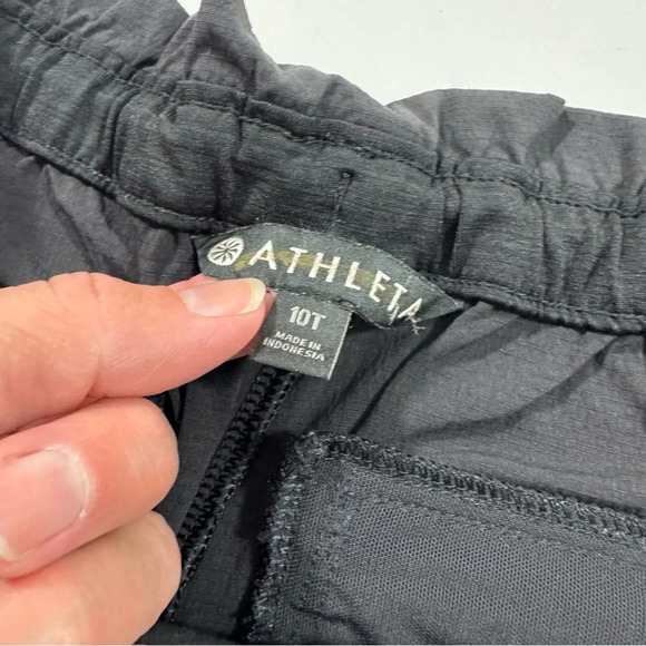 Athleta Trekkie Paperbag Pants Black Tall - Picture 4 of 8